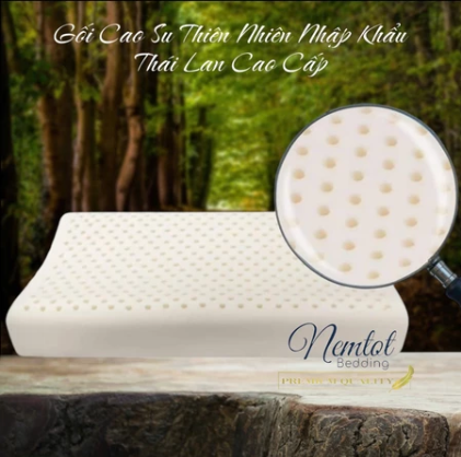✨MẪU CHO BÉ✨ Gối Cao Su Thái Lan Nhập Khẩu 100% Cao Su Thiên Nhiên Đàn Hồi Gối Nằm Trẻ Em 30x50cm
