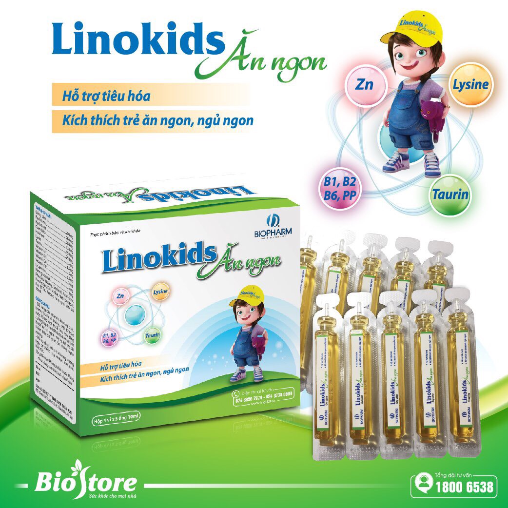 Ống Uống Linokids Ăn Ngon - Bé Ăn Thun Thút Mẹ Đút Không Kịp