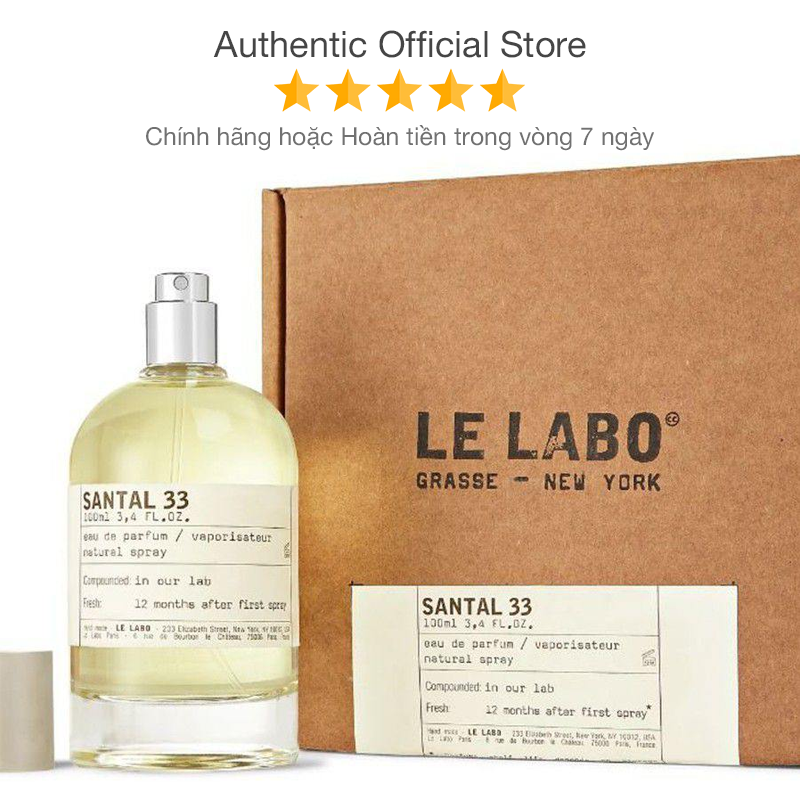 Nước hoa Le Labo Auth Santal 33 50ml 100ml chính hãng - Longfume Store nước hoa Châu Âu Pháp chính hiệu bán chạy giá tốt