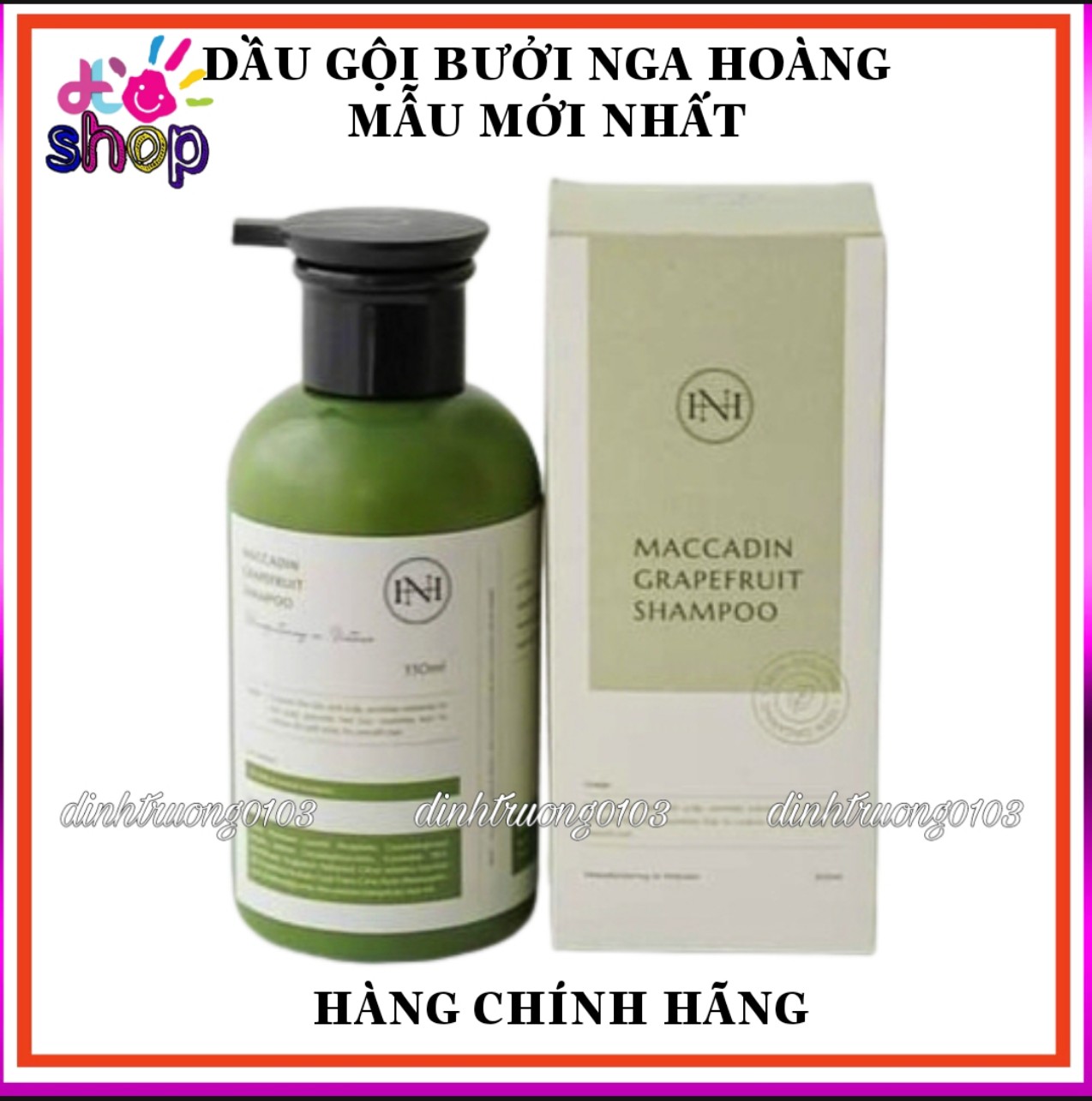 Dầu Gội Bưởi Nga Hoàng - Dầu Gội Bưởi Maccadin - Mọc Tóc Nhanh Nhất - Hết Hói - Tóc Mềm Mượt Và An Toàn Từ Thiên Nhiên - Chai 330Ml