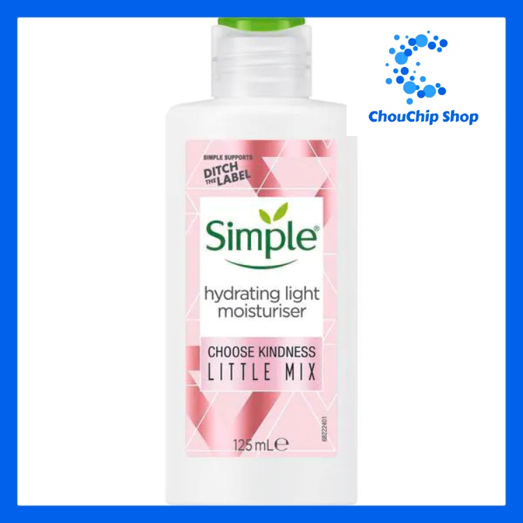 [Hcm]Kem Dưỡng Ẩm Simple Kind To Skin Hydrating Light Moisturiser 125Ml (Bao Bì Mới)