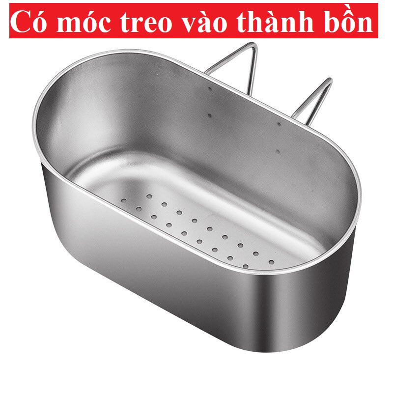 [HCM] Khay lọc rác bồn rửa chén bát rổ lọc thức ăn thừa khay đựng đồ rửa chén - Inox 304 cao cấp - C