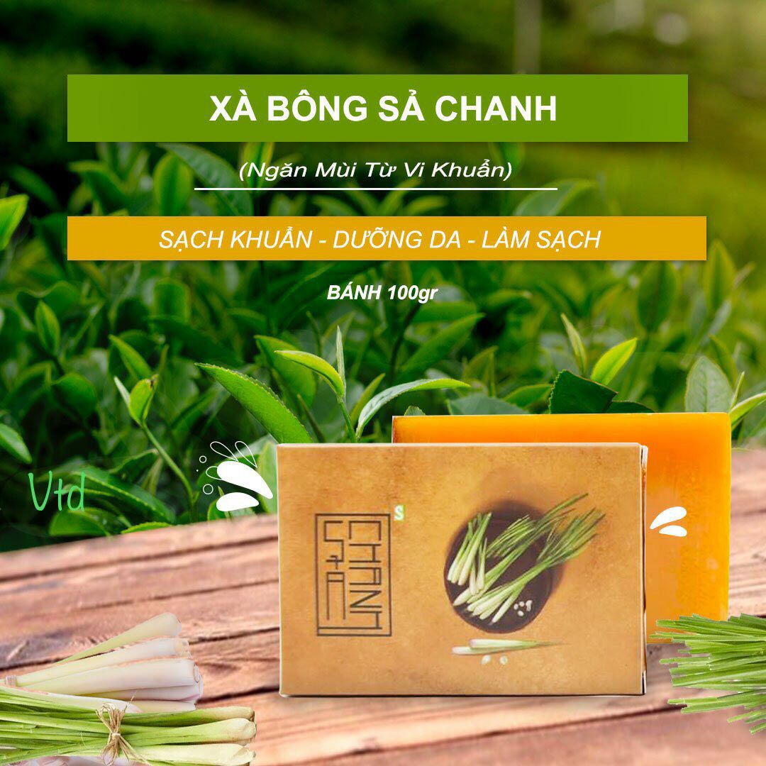 [Hcm]Xà Bông Sả Chanh (New) Khử Mùi Cơ Thể