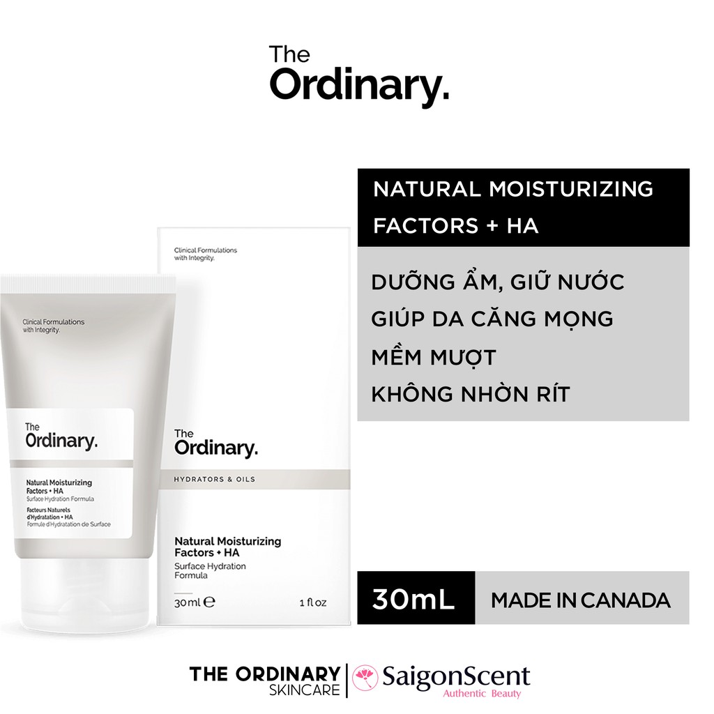 [Hcm]Kem Dưỡng Ẩm The Ordinary Natural Moisturizing Factors + Ha ( 30Ml )