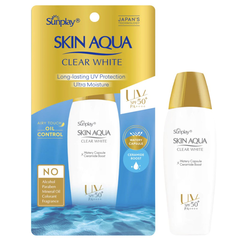 [HCM]Kem chống nắng Sunplay Skin Aqua Trắng Mịn Tối Ưu SPF 50 55gr