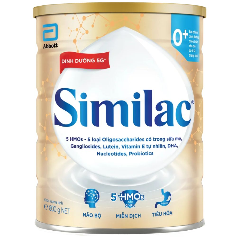 Sữa Bột Similac Dinh Dưỡng 5G+ Số 0+ Số 1+ Cho Trẻ Từ 0-12 Tháng Từ 1-2 Tuổi Hỗ Trợ Phát Triển Não Bộ - Bibo Mart