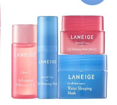 Bộ Dưỡng Da Ban Đêm Laneige Mini Mới 4 Sản Phẩm Dưỡng