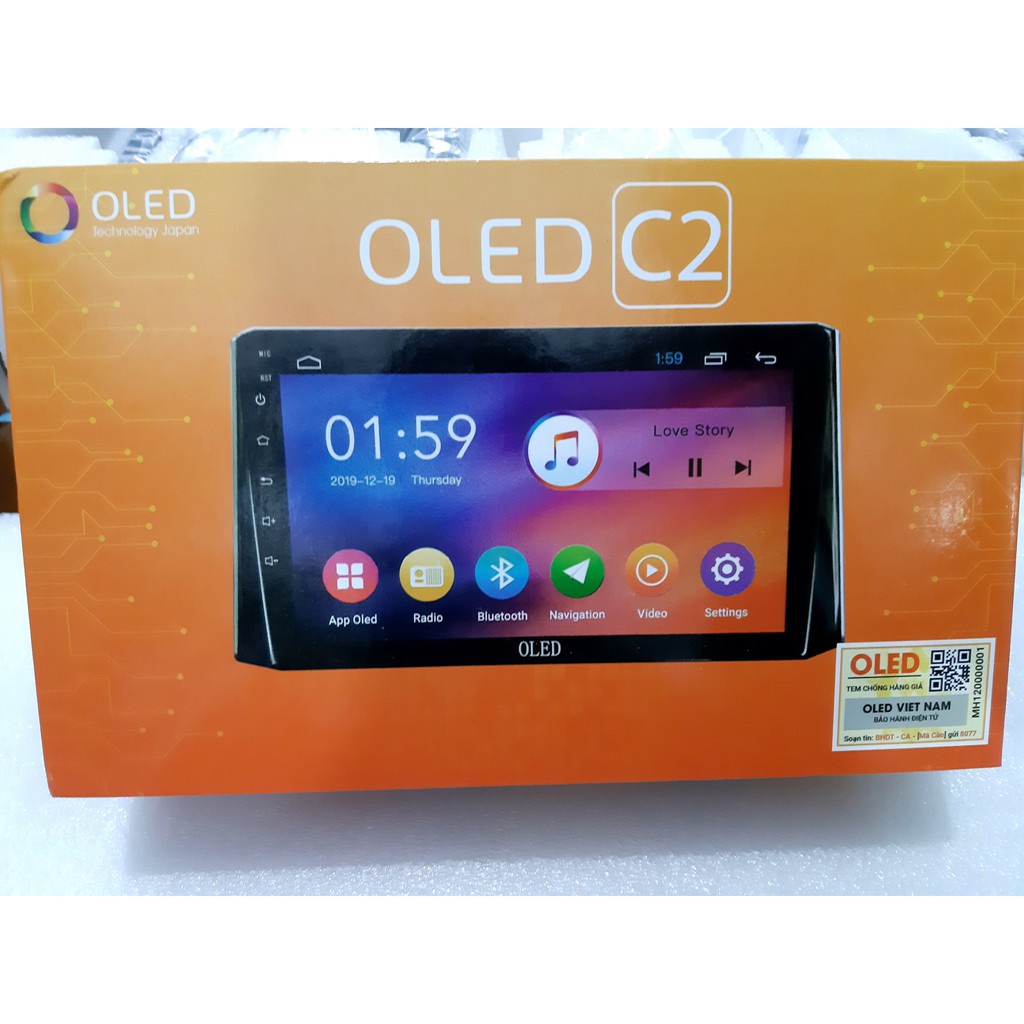 màn hình androi OLED C2 ( NEW ) CHO XE HƠI