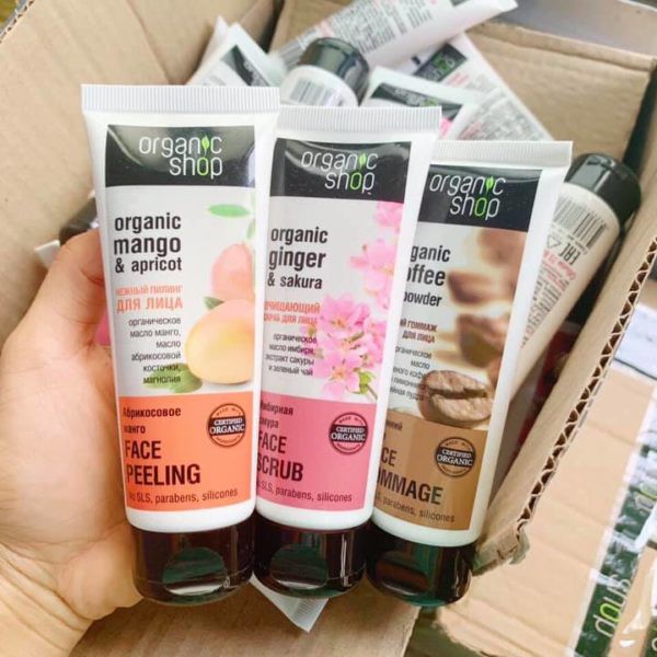 Kem Tẩy Da Chết Cho Mặt Organic Shop Chất Lượng Đảm Bảo An Toàn Đến Sức Khỏe Người Sử Dụng Cam Kết Hàng Đúng Mô Tả