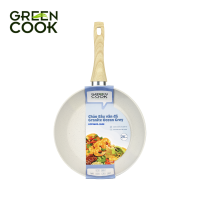 Chảo Sâu Vân Đá Ocean Grey 8 Lớp Chống Dính Green Cook