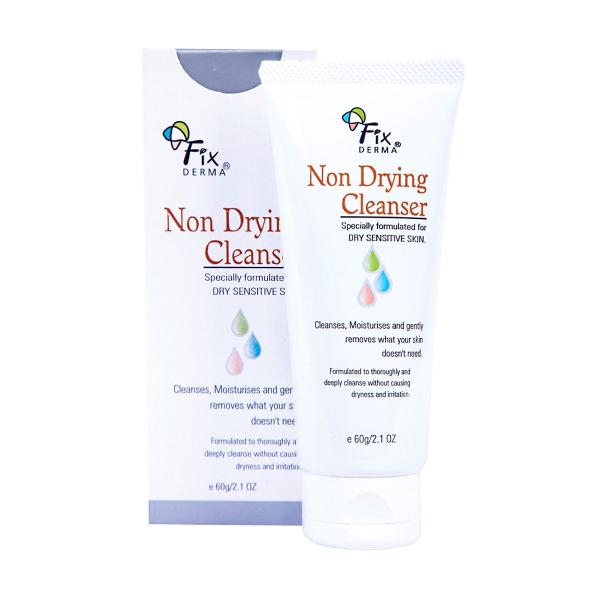 Fixderma Sữa Rửa Mặt Cho Da Khô – Nhạy Cảm Non Drying Cleanser 60G