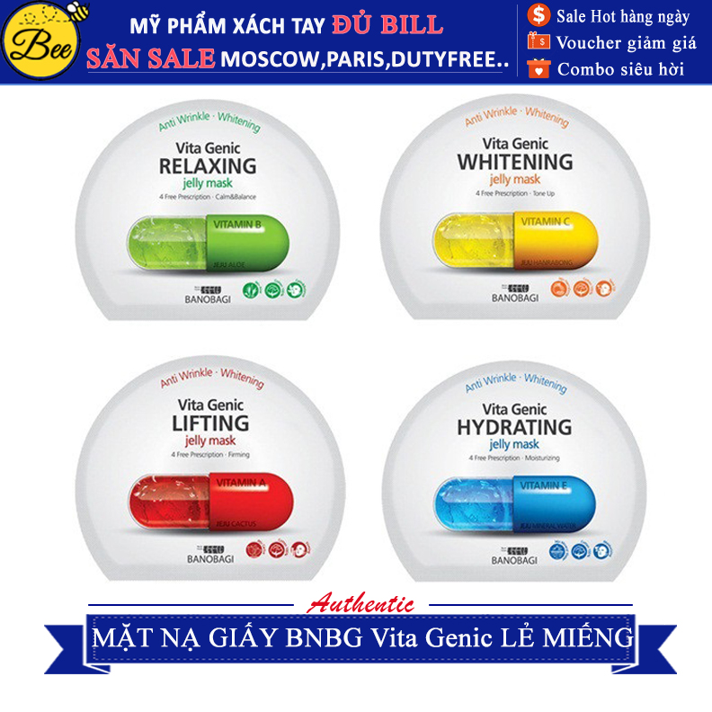 Mặt Nạ Giấy Bnbg Vita Genic Lẻ Miếng