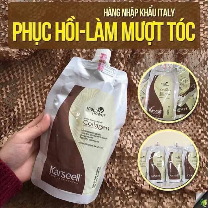 [HCM]KEM Ủ TÓC PHỤC HỒI COLLAGEN KARSEELL MACA 500ML