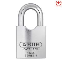 Ổ khóa thép ABUS 83/55 thân thép rộng 55mm 4 chìa vi tính - MSOFT