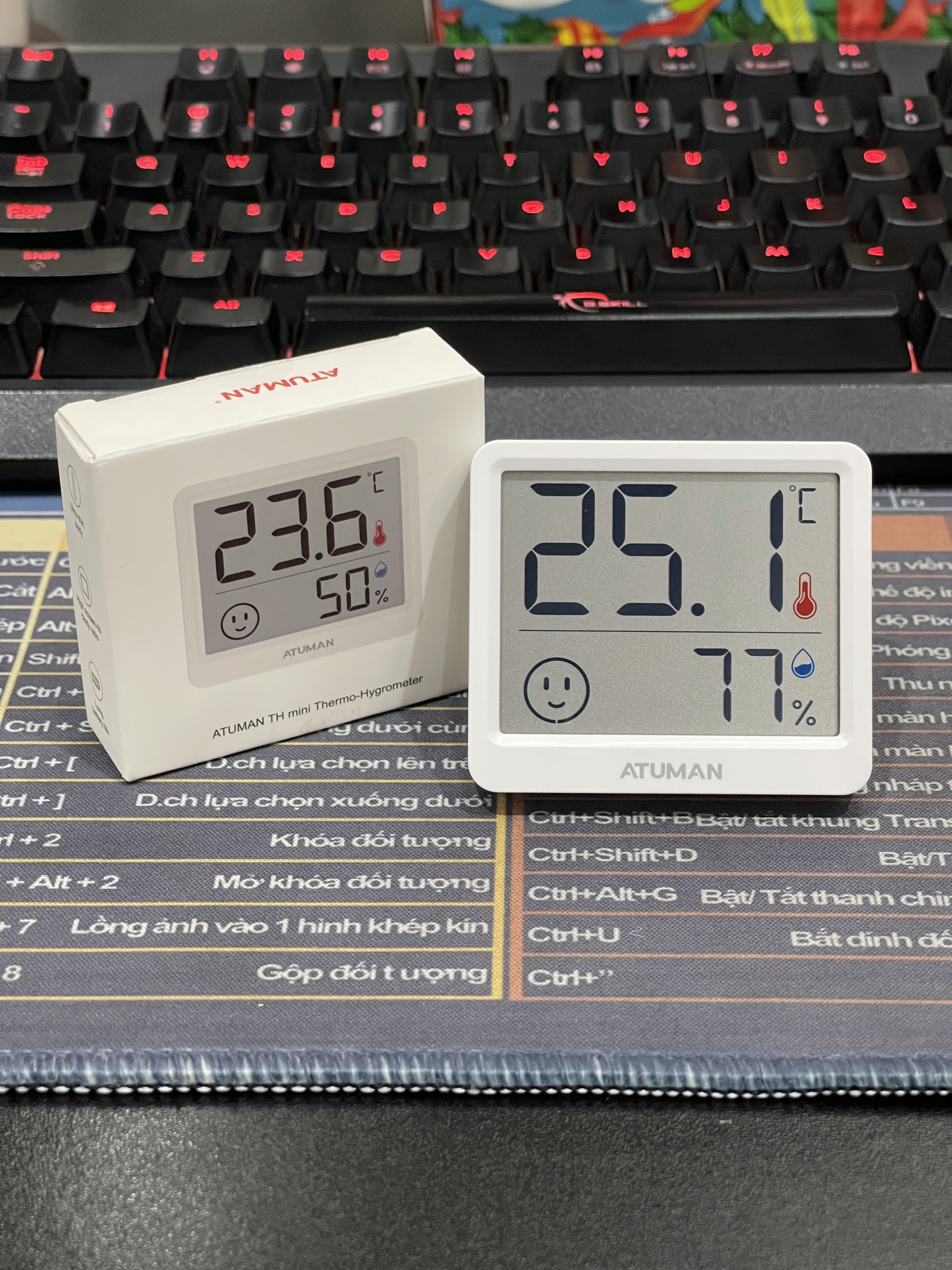 Nhiệt Kế Ẩm Điện Tử XIAOMI DUKA TH1 - Nhiệt Ẩm Kế XIAOMI DUKA TH Mini Hiển Thị Chính Xác Độ Ẩm Và Nh