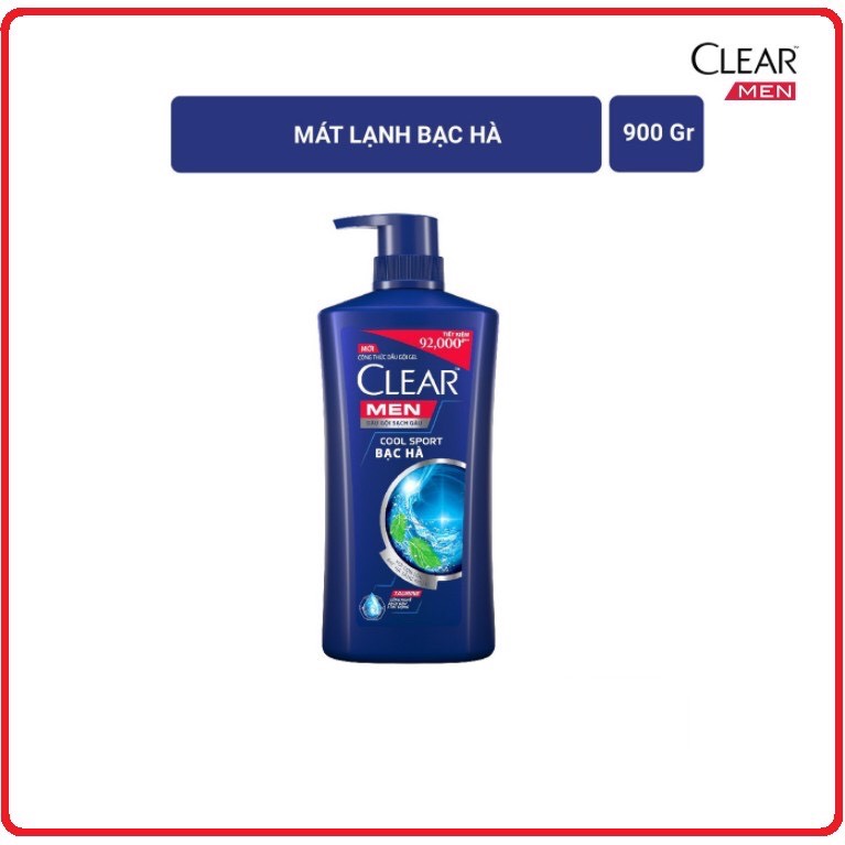 Dầu Gội Clear Men Chai 900G