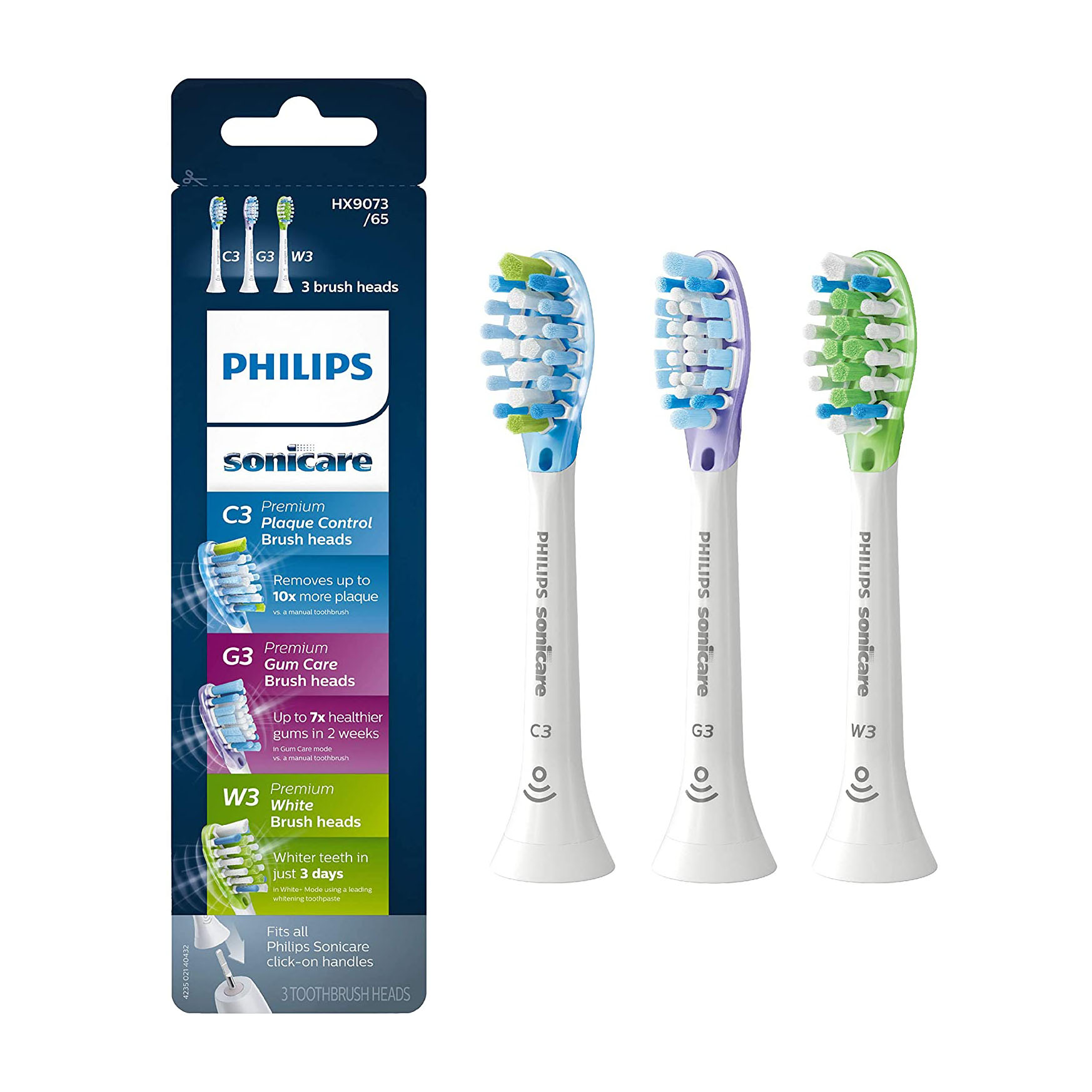 [Hcm]Đầu Bàn Chải Điện Philips Sonicare C3 G3 W3 (Hx9073/65)