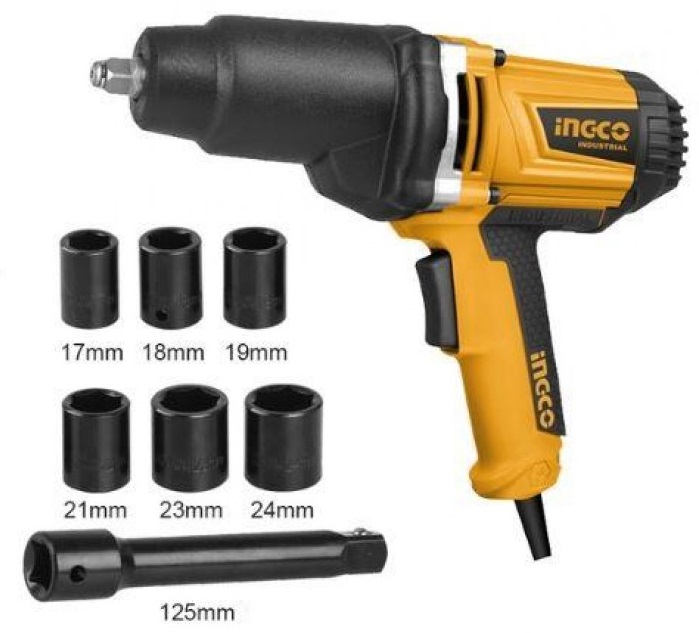 Máy vặn bu lông điện INGCO IW10508, công suất 1050W, đầu cắm 1/2", trọng lượng 6.5kg