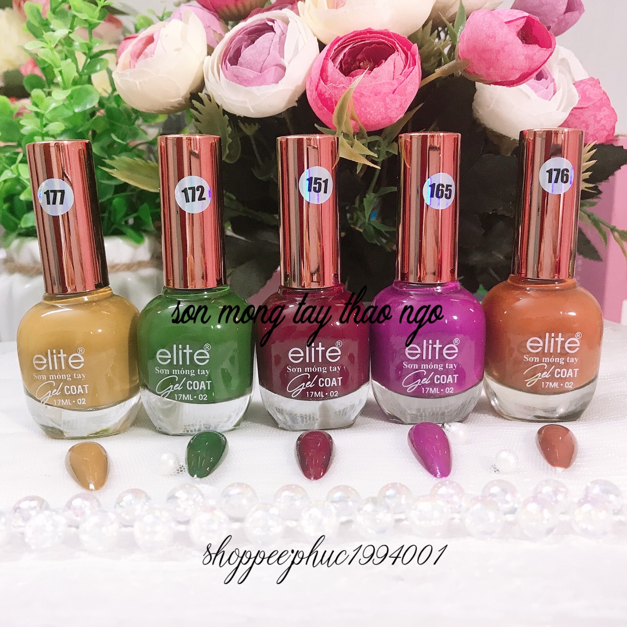 [HCM]Sơn móng tay Gel lạnh Elite 17ml ( không cần hơ đèn)