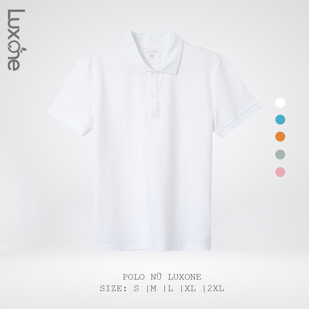 Áo polo nữ LuxOne vải dệt mắt chim thoáng mát thời trang