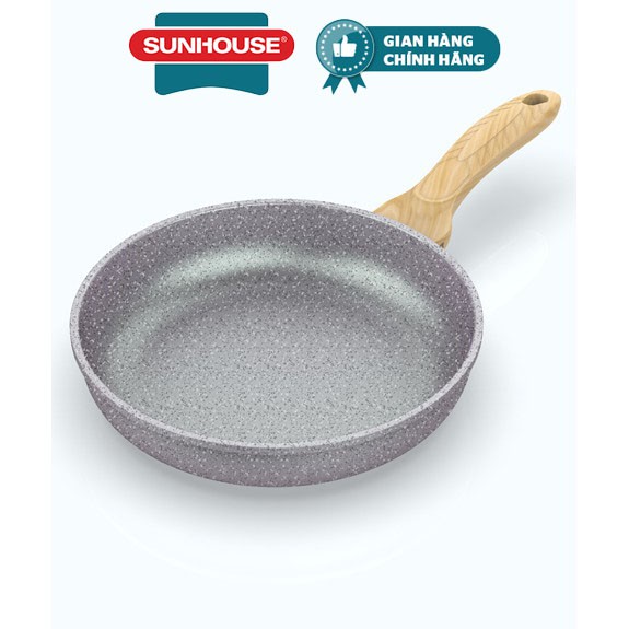 Chảo đúc siêu bền vân đá đáy từ SUNHOUSE MAMA SHG11-MMB