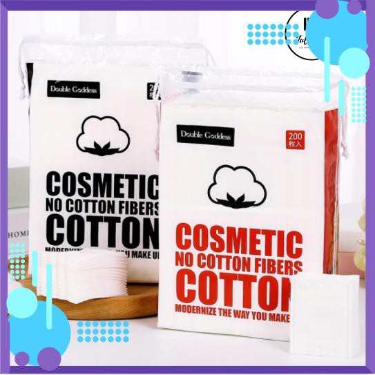 Bông Tẩy Trang Cotton 4 Lớp Cao Cấp Chất Liệu 100% Bông Tự Nhiên - Bông Skincare 100 - 200 Miếng Juia Ld