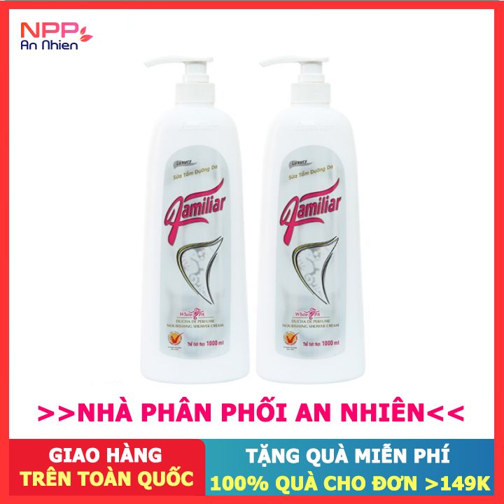 Combo 2 Sữa Tắm Dưỡng Da Familiar Luxury 1 Lít - Npp An Nhiên