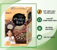Bột Ngũ Cốc Hạnh Nhân Óc Chó Hàn Quốc - Hộp 50 Gói