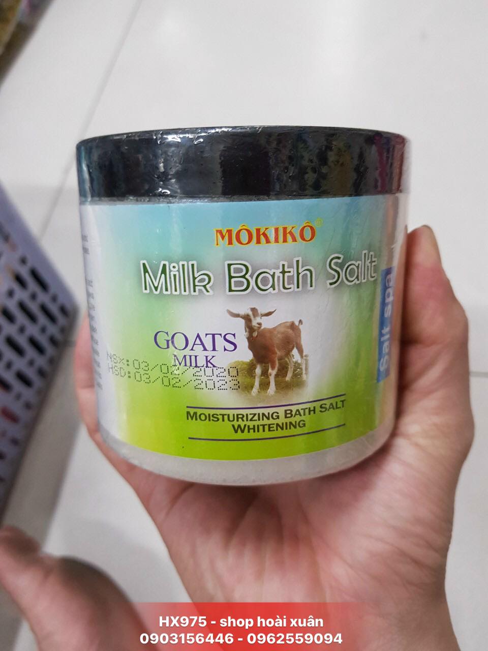 [HCM]Muối tắm toàn thân MÔKIKÔ dùng thay thế sữa tắm hàng ngày 1000gr – HX975