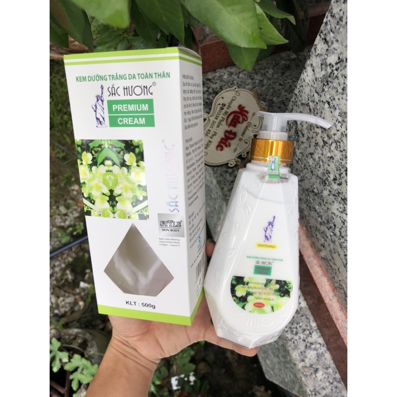 Kem Sắc Hương dưỡng trắng da toàn thân 500g