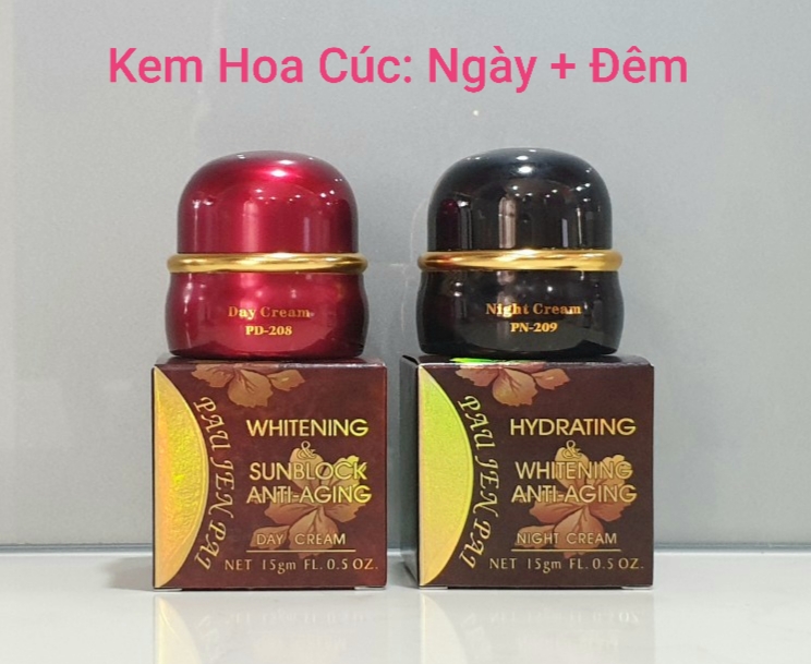 Combo Kem Hoa Cúc Làm Sạch Nám Tàn Nhang Và Trắng Da Kem Nám Hoa Cúc Mỹ Phẩm Pau Jen Pai Mỹ Phẩm Hoa Cúc