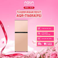 [SẢN PHẨM MỚI 2025] Tủ lạnh AQUA 130 lít ngăn đá trên AQR-T160FA(PS) - Màu hồng - Freeship toàn quốc