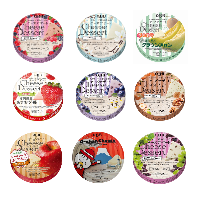 Phô mai QBB đủ vị hộp 6 miếng 90gr nội địa Nhật cho bé - Sweet Baby House