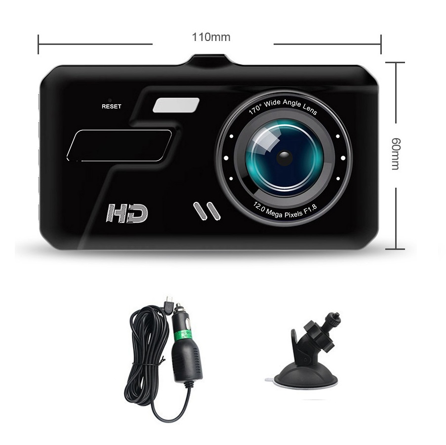 Camera hành trình ô tô A66 Plus Full HD Đèn LEDghi hình trước sau màn hình cảm ứngthẻ nhớ 32G