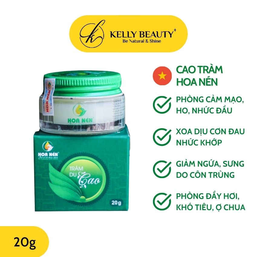 [Freeship] Cao Tràm Hoa Nén 20G - Phòng Và Hỗ Trợ Giải Cảm Ho Sổ Mũi Hiệu Quả | Kelly Beauty