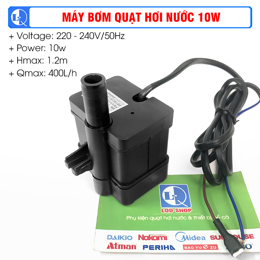 Máy bơm quạt hơi nước công suất 5w, 8w, 10w, 13w, 16w, 18w, 25w | Bơm chìm -  Loại tốt - dây đồng