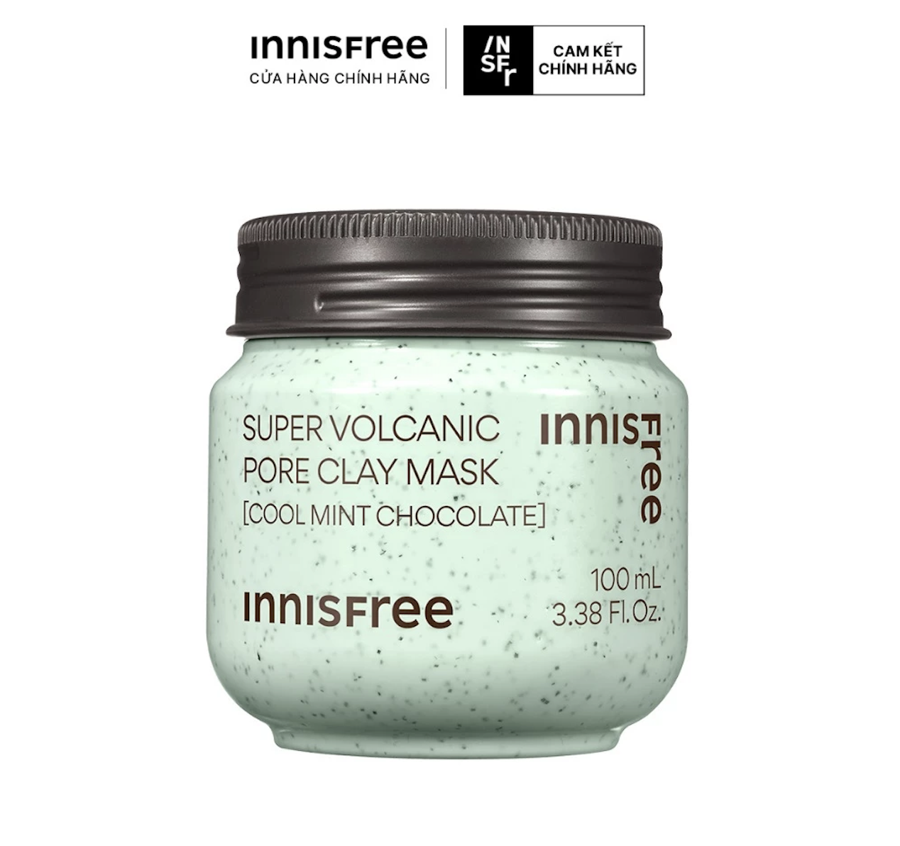 Siêu mặt nạ đất sét tro núi lửa giảm nhờn thu nhỏ lỗ chân lông INNISFREE Super Volcanic Pore Clay Ma