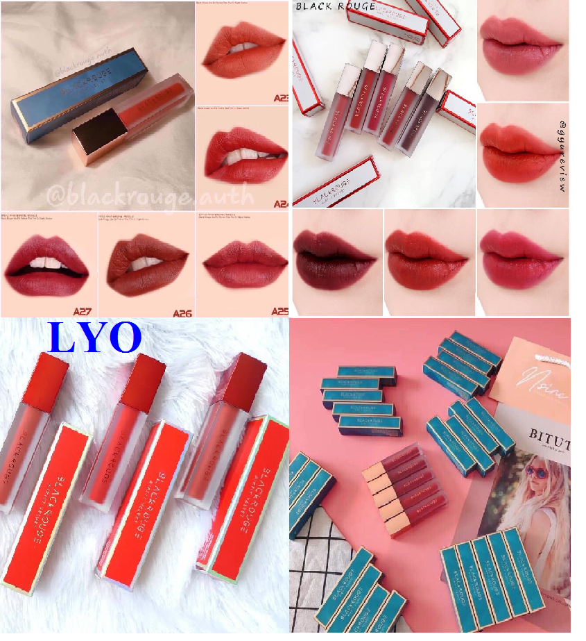(Full 27 Màu) Son Kem Lì Siêu Mịn Black Rouge Air Fit Velvet Tint Ver 1 Đến Ver 5 Lyo