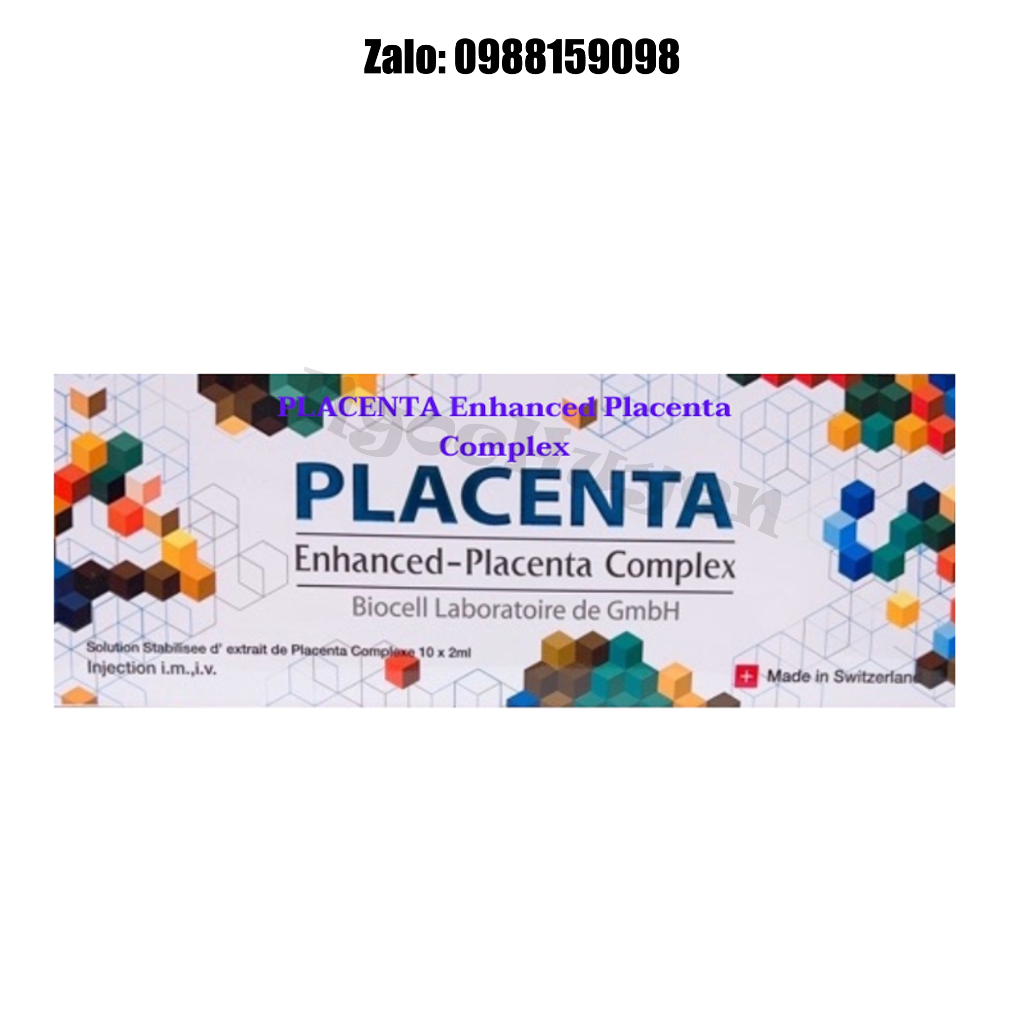 Làm Trắng Da Enhanced Placenta Complex Tế Bào Gốc Nhau Thai 1 hộp 10 ống - Trắng Da,Mix Truyền Trắng