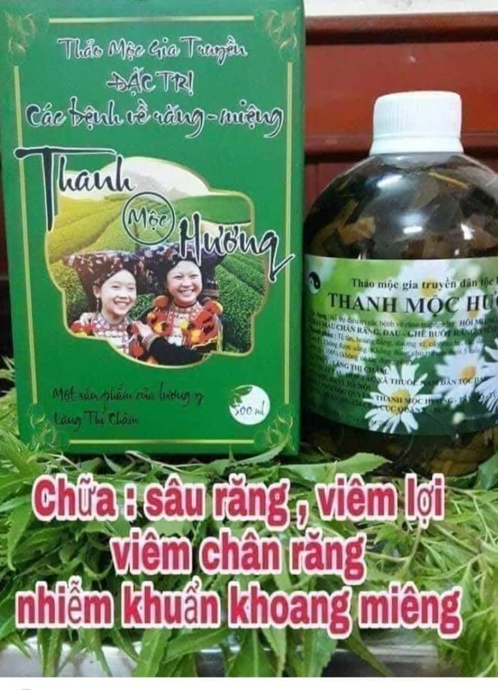 Nước Súc Miệng Thanh Mộc Hương Dùng Cho Sau Răng Hôi Miêng