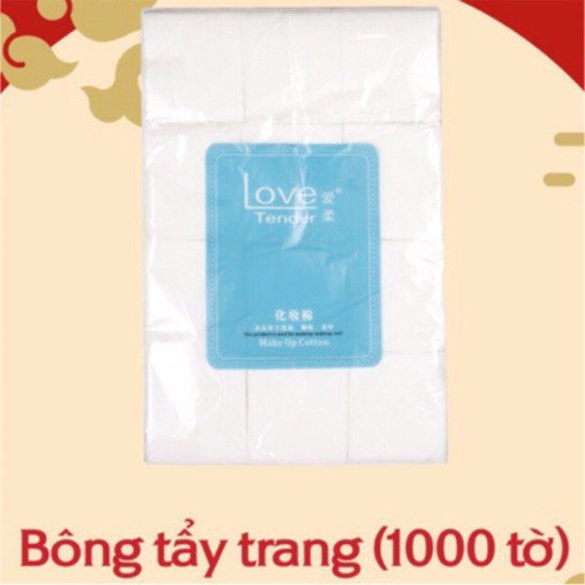 Bông Tẩy Trang Love Tender/Bông Tẩy Trang Giúp Làm Sạch Mọi Bụi Bẩn Trên Da Mềm Mịn Và Không Để Lại Xơ