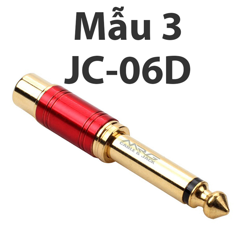 Jack Chuyển Đầu 6 Ly Ra AV Hoa Sen giá 1 chiếc (6.5mm đực sang hoa sen cái) | đầu nối jack 6.5 sang 