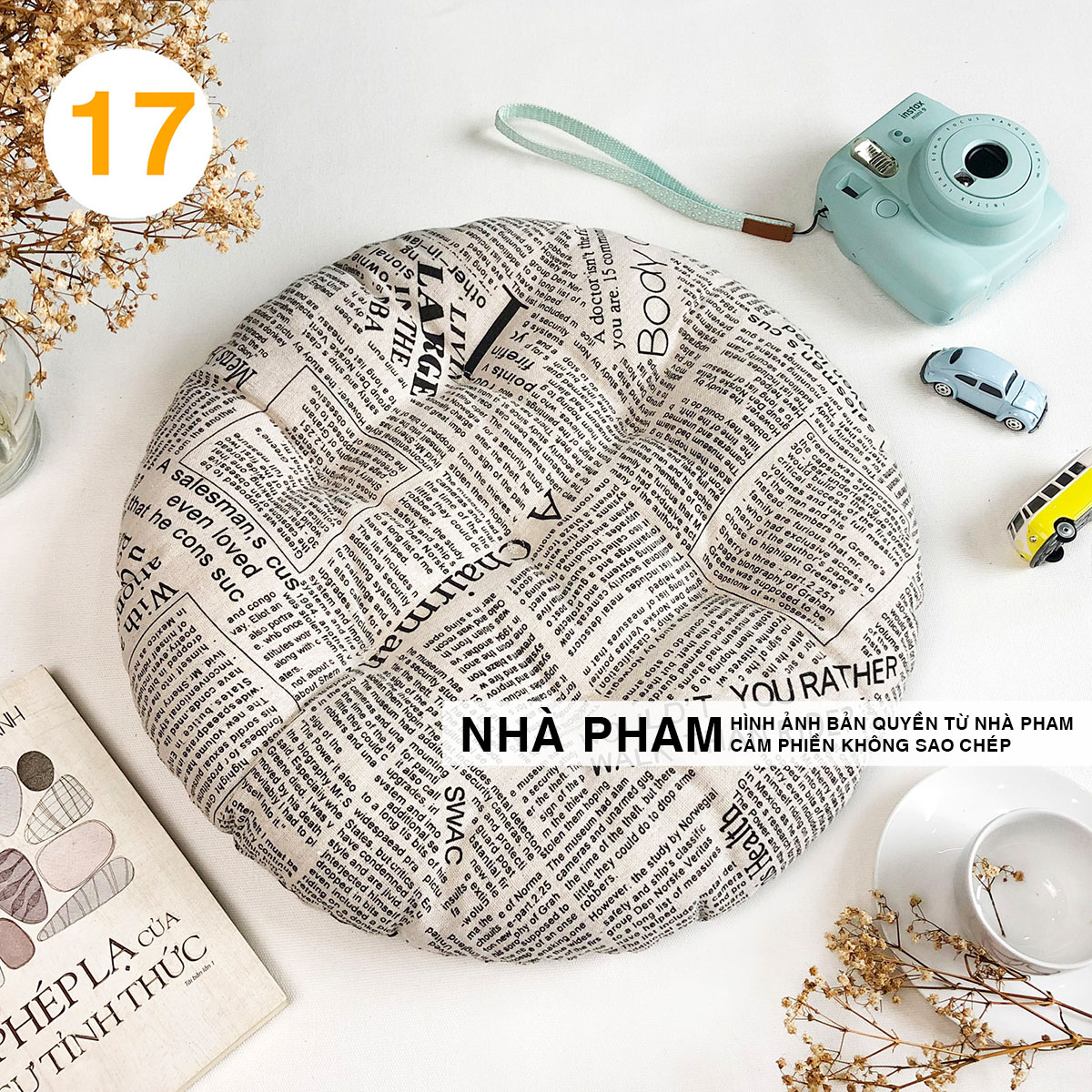 Đệm Tròn Ngồi Bệt PATTERN PHAM (404550cm) (NO17-32)