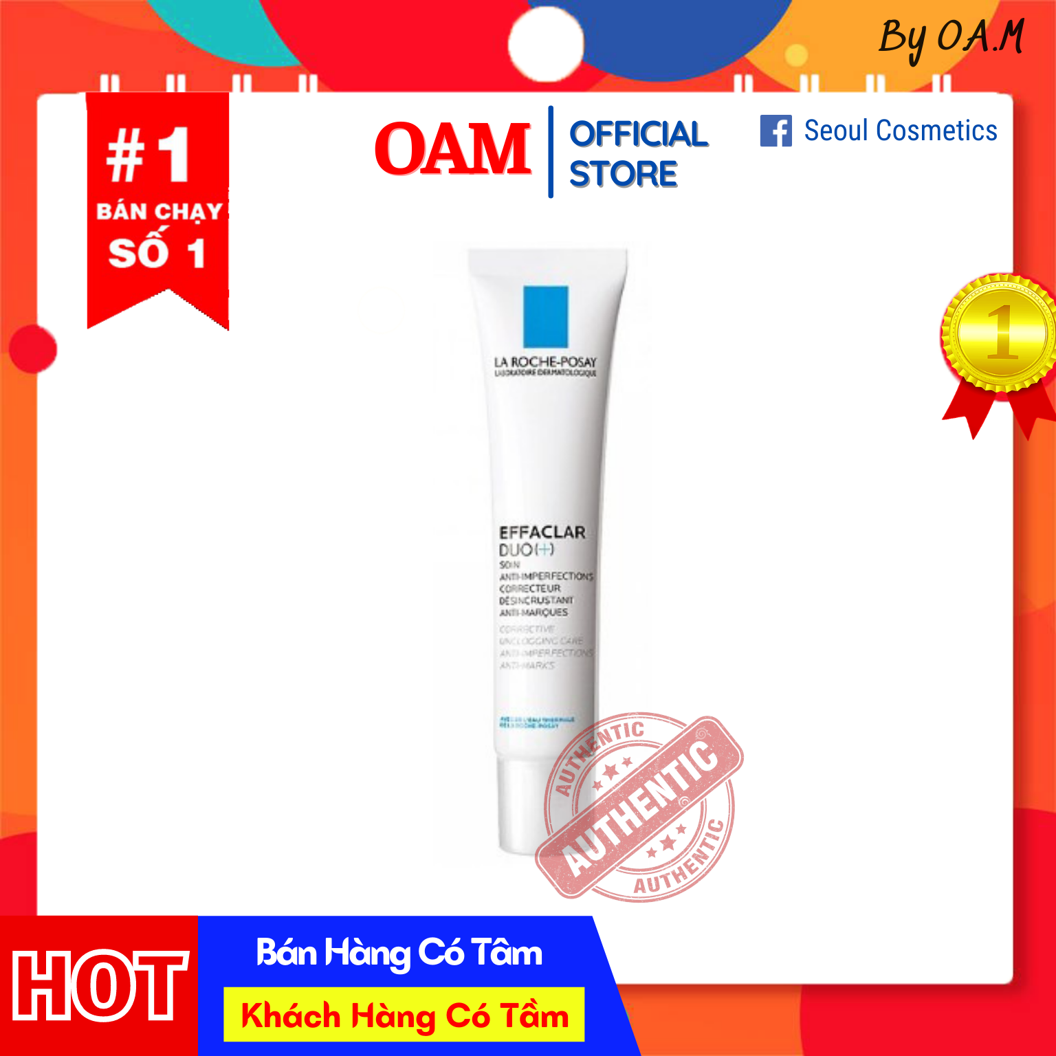 La Roche-Posay Duo+ - Kem Giảm Mụn Thần Thánh 40ml