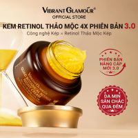 VIBRANT GLAMOUR Kem đêm Quad Botanical Retinol 3.0 | Chống nhăn & Săn chắc da | Peptide + Collagen + Axit Hyaluronic | Phục hồi & Làm mịn da qua đêm phù hợp cho da nhạy cảm | 30g