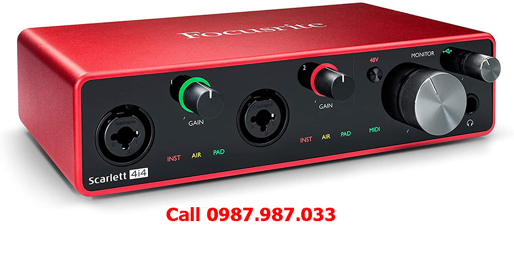 Sound card Focusrite Scarlett 4i4 3rd (Gen) - Sound card thu âm