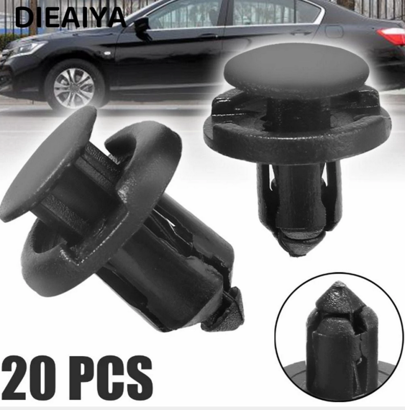 chốt nhựa ô tô đinh tán nhựa ô tô đinh nhựa ô tô size lớn cho mọi xe ô tô 20pcs