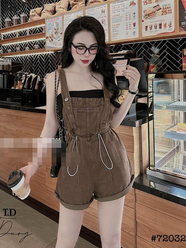 YẾM QUẦN ĐÙI JEAN RÁCH VIỀN KHUY THỜI TRANG HÀN QUỐC RÚT DÂY EO HAI BÊN TÔN DÁNG SIÊU CƯNG