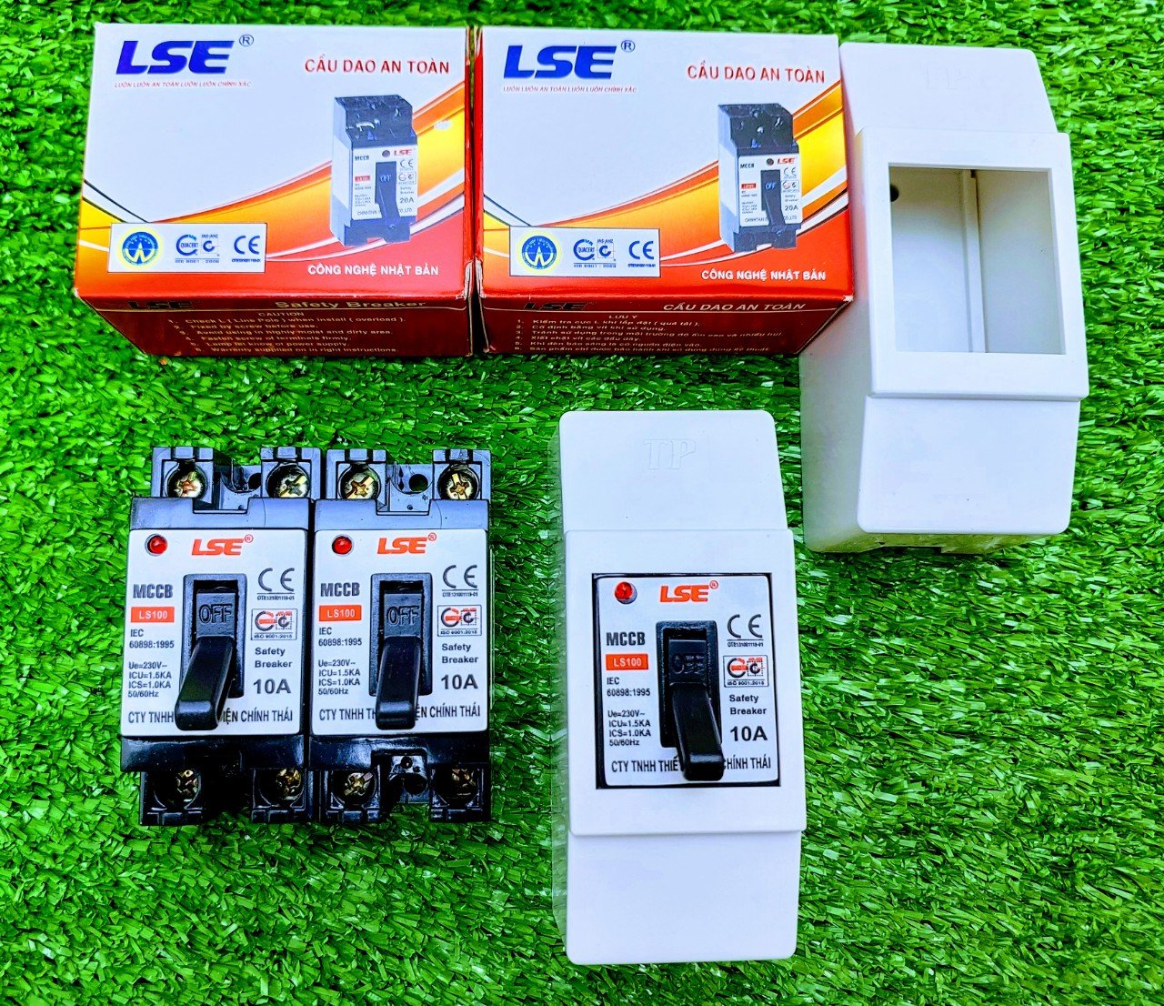 CB cóc LSE Cầu Dao Tự Động 1 Pha 2 Cực 10A 15A 20A 30A 40A Chính Hãng SX Việt Nam