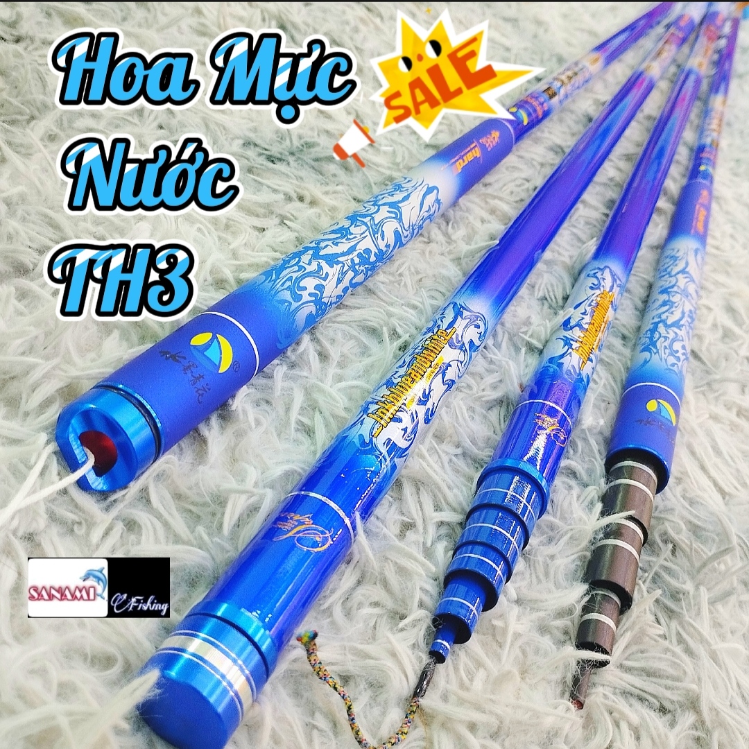 Cần hoa mực nước chính hãng 6H thế hệ 3 tặng kèm ngọn phụ CT41 - Sanami Fishing